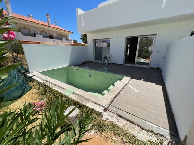House V3+1 Semidetached in the center Praia da Alagoa Altura Castro Marim - terraces, terrace, swimming pool