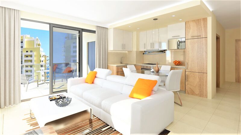 Apartamento novo em construção T1 Portimão - varandas, vista mar, chão radiante, jardim, piscina, ar condicionado