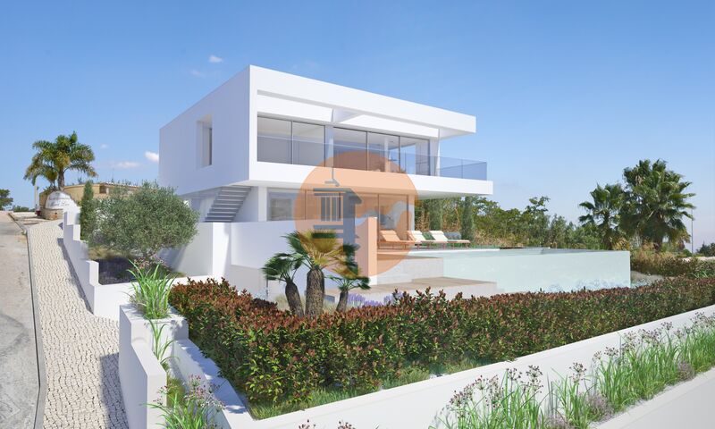 House 3 bedrooms Isolated under construction Luz Lagos - terrace, air conditioning, alarm, garage, garden, barbecue, boiler, double glazing, swimming pool