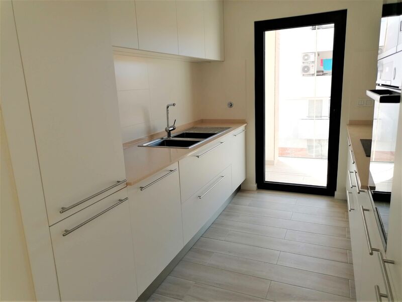 Apartment T2 Modern under construction Quelfes Olhão - radiant floor, kitchen, air conditioning, balcony, store room