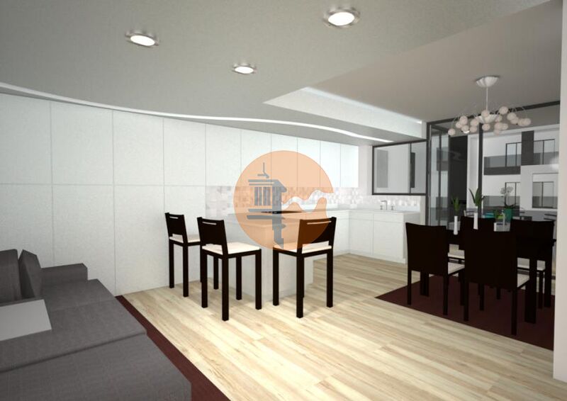 Para venda Apartamento T3 Moderno São Brás de Alportel - zona calma, vidros duplos, painéis solares, lareira, alarme