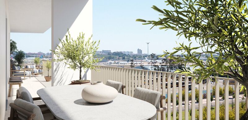 Apartment T2 Modern Alta de Lisboa Lumiar - terraces, balcony, terrace, balconies, gardens, condominium, swimming pool