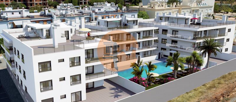 апартаменты новые T3 Tavira - вид на море, система кондиционирования, экипированная кухня, бассейн, солнечные панели, полы с подогревом