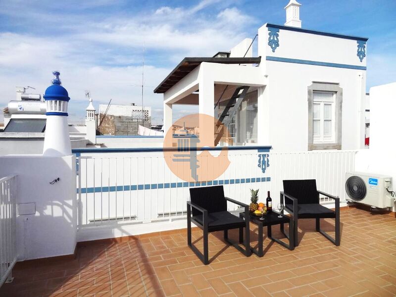 House 2 bedrooms Baixa Olhão - balcony, terrace, sea view