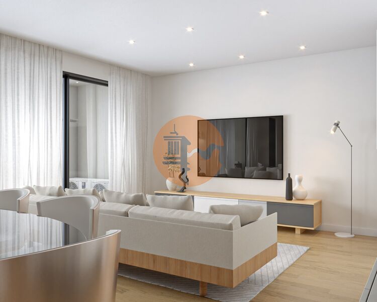Apartment 3 bedrooms Modern Avenida Calouste Gulbenkian Faro - great location, air conditioning, balcony, garage, terrace, swimming pool