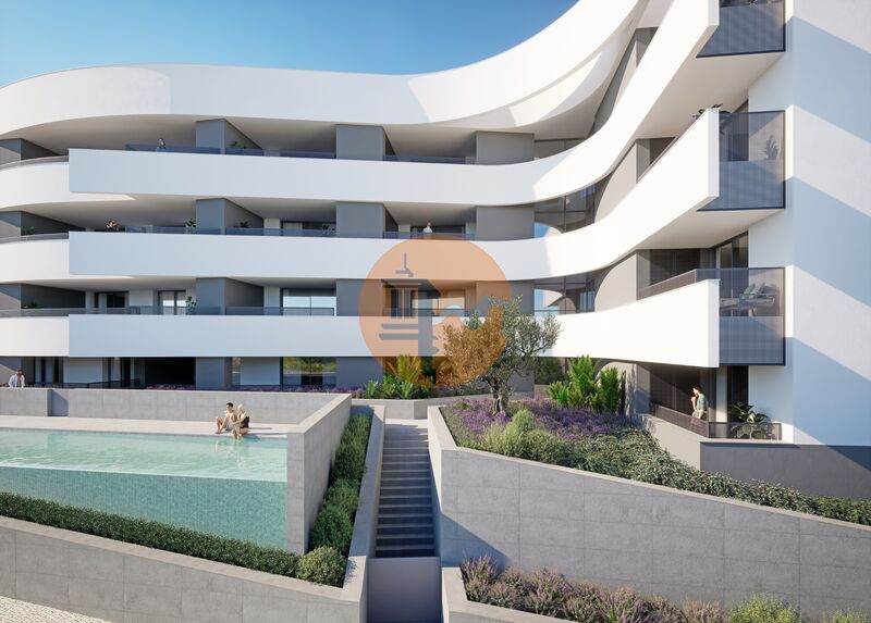 Apartamento T1+1 de luxo em construção São Gonçalo de Lagos - piscina, ar condicionado, parqueamento, terraço