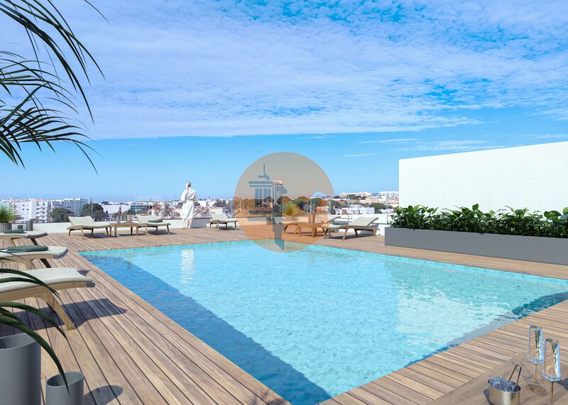 Apartment T2 Quelfes Olhão - terrace, floating floor, balcony, solar panels, swimming pool