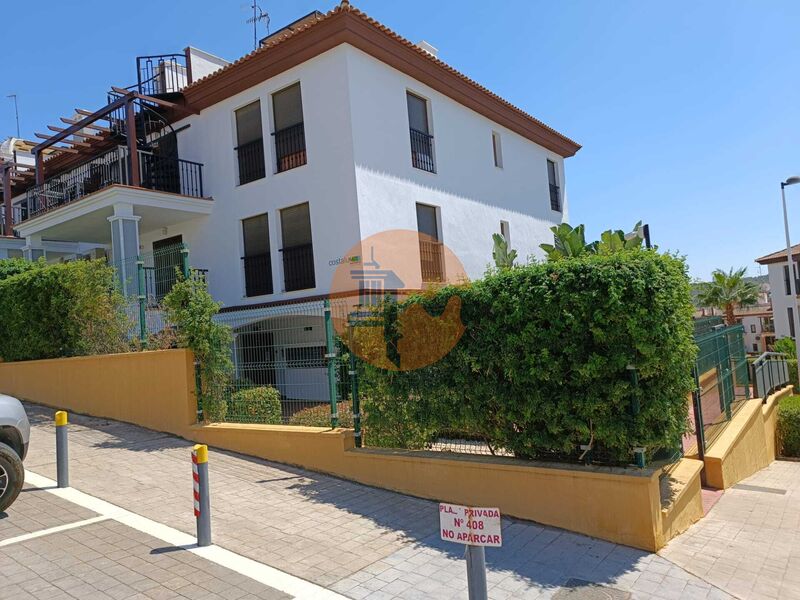 Apartment T2 Residencial Las Encinas Costa Esuri Ayamonte - balcony, terrace, gardens, swimming pool, furnished, parking lot, air conditioning