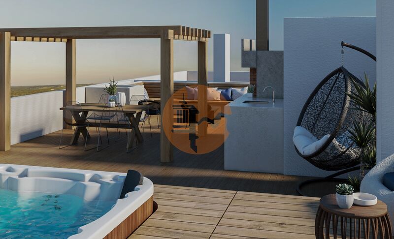 Apartamento T2 Moderno Tavira - jardim, terraços, varandas, arrecadação, garagem, piscina