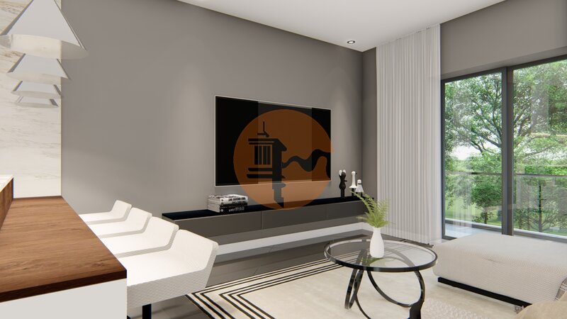 Apartamento Moderno T1+2 Monte Gordo Vila Real de Santo António - isolamento térmico, varanda, terraço, painel solar