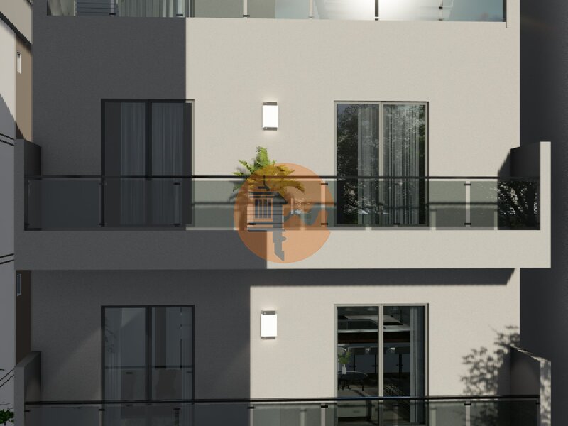 Apartamento T0+2 Duplex Monte Gordo Vila Real de Santo António - varanda, painel solar, isolamento térmico, terraço