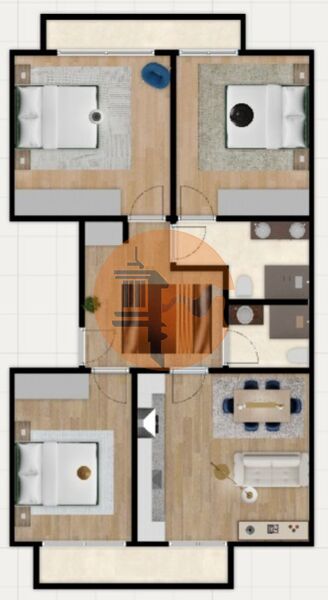 Apartamento T3 no centro Benfica Lisboa - vidros duplos, varanda, excelente localização