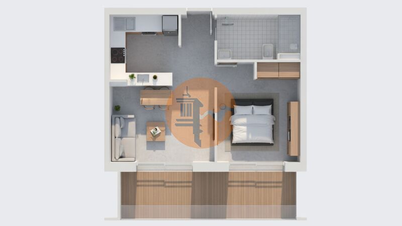 Apartamento T2 Monte Gordo Vila Real de Santo António - painel solar, isolamento térmico