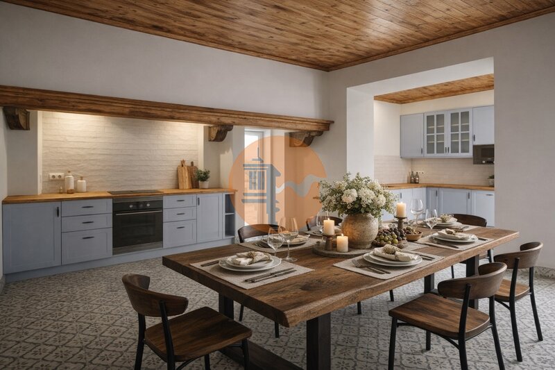 Apartment Renovated in the center T4 São Brás de Alportel - barbecue, attic