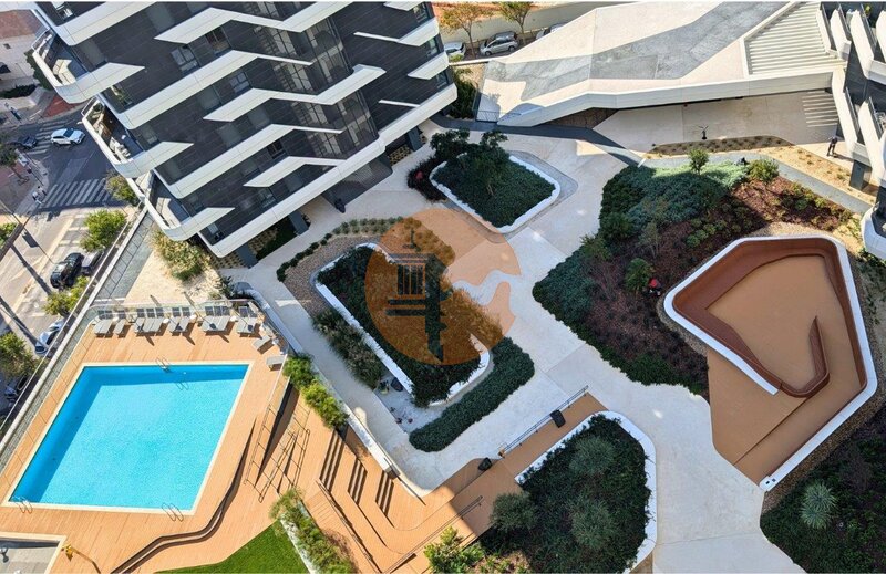 Apartment 1 bedrooms Parque das Nações Lisboa - river view, swimming pool, air conditioning, terraces, garage, balcony, gardens, parking space, terrace, garden, store room
