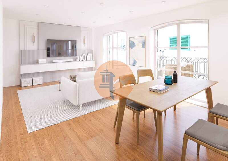 Apartamento T2 Moderno en el centro Vila Real de Santo António - cocina equipada