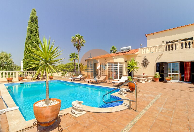 Casa de lujo V3 Vista Real Castro Marim - terraza, terrazas, piscina, chimenea, jardín