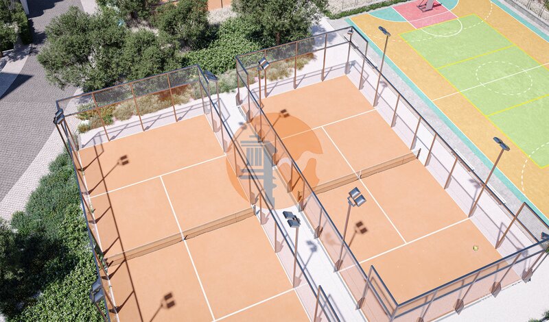 Apartment 2 bedrooms Carvoeiro Lagoa (Algarve) - tennis court, green areas, sauna, condominium, terrace, furnished, playground, swimming pool, equipped, garden