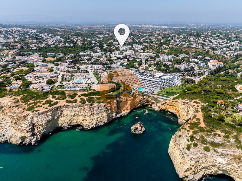 квартира T2 современный Carvoeiro Lagoa (Algarve) - сауна, солнечная панель, балконы, бассейн, меблированная, сады