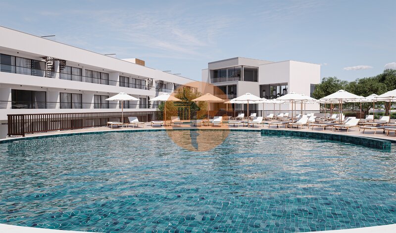 Apartment Carvoeiro Lagoa (Algarve) - swimming pool, gardens, tennis court, condominium, balcony, furnished, equipped, playground