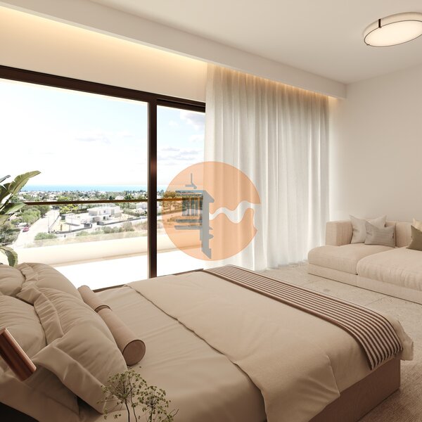 Apartment 1 bedrooms Carvoeiro Lagoa (Algarve) - furnished, swimming pool, tennis court, condominium, gardens, playground, equipped