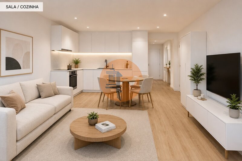 Apartamento Moderno T1+1 Monte Gordo Vila Real de Santo António - ar condicionado, vidros duplos