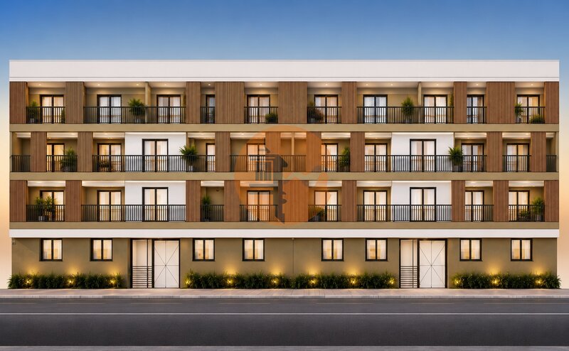 Apartamento T3 em construção Porta Nova Tavira - cozinha equipada, ar condicionado, varanda, piscina