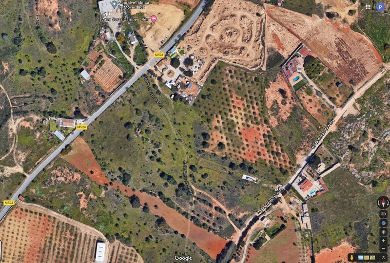 Land Urban/agricultural with 75sqm 2 bedrooms Pêra Silves - mains water, electricity, water, sea view, good access