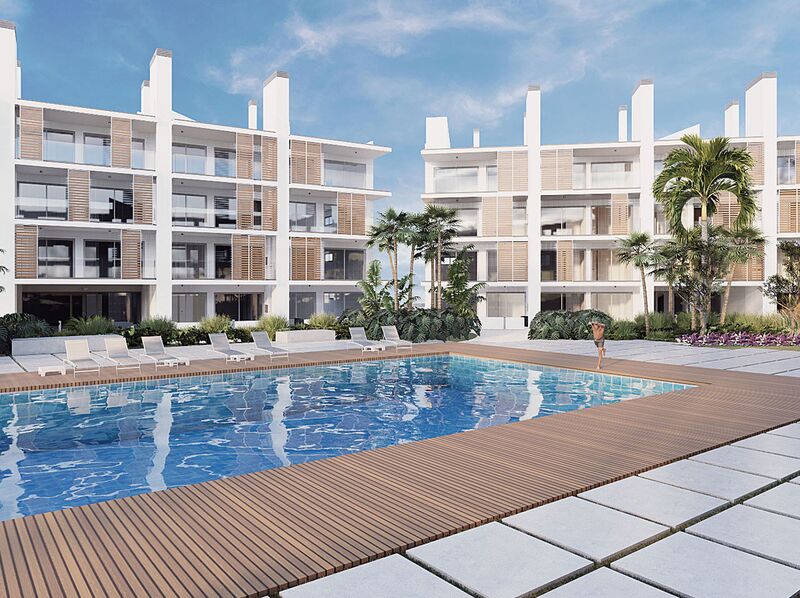 Apartment T1 Modern Albufeira - barbecue, air conditioning, garden, solar panels, condominium, terrace, swimming pool