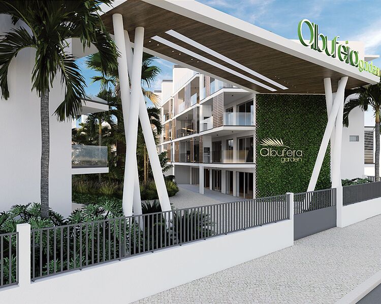 Apartamento T2 Moderno Albufeira - painéis solares, equipado, condomínio privado, varanda, terraço, jardim, bbq, ar condicionado, piscina