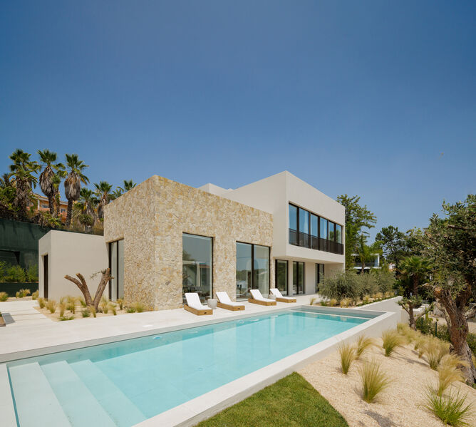 House neues V4+1 Quinta do Lago Almancil Loulé - swimming pool, garage, terrace, terraces, garden