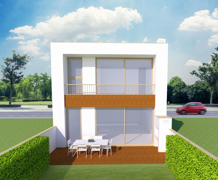 House V3 under construction Bela Vista Lagoa (Algarve) - barbecue, garden