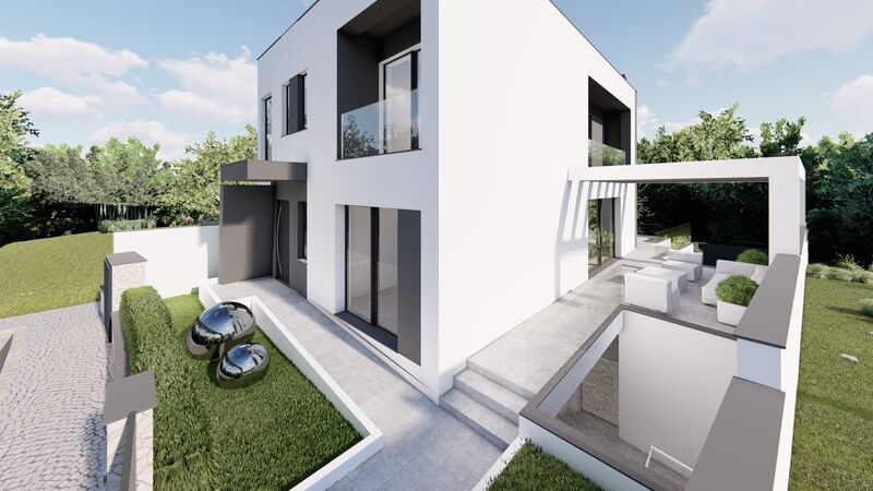 House new 3 bedrooms Mexilhoeira Grande Portimão - air conditioning, garage, central heating, garden, swimming pool, balconies, balcony, double glazing, alarm
