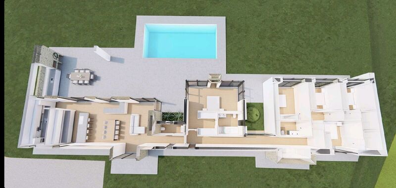 Land with 10720sqm Paderne Albufeira - very quiet area, water, electricity, excellent access, mains water