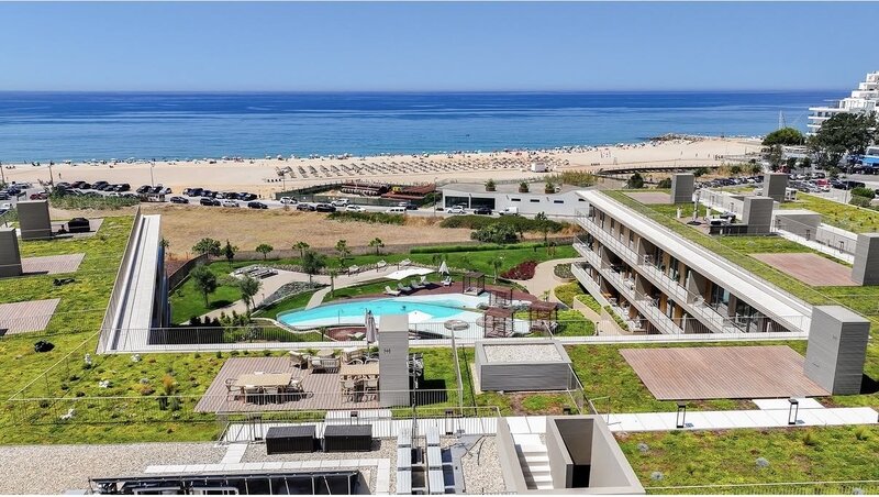 Apartamento T2 novo com vista mar Forte Novo Quarteira Loulé - condomínio, vista mar, garagem, jardins, piscina, depósito, varanda, vaga de garagem