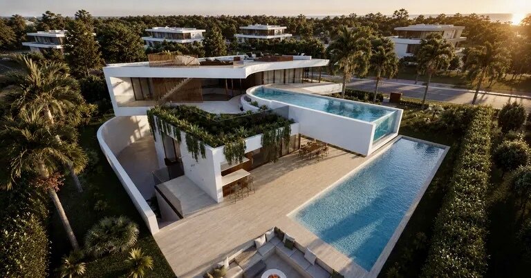 House new under construction 7 bedrooms Salgados Guia Albufeira - swimming pool, terrace