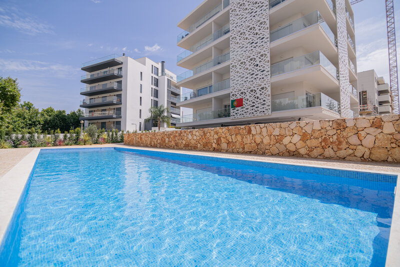 Wohnung T2 neue Portimão - doppelverglasung, swimmingpool, küche, klimaanlage, balkon, geschlossene wohnanlage