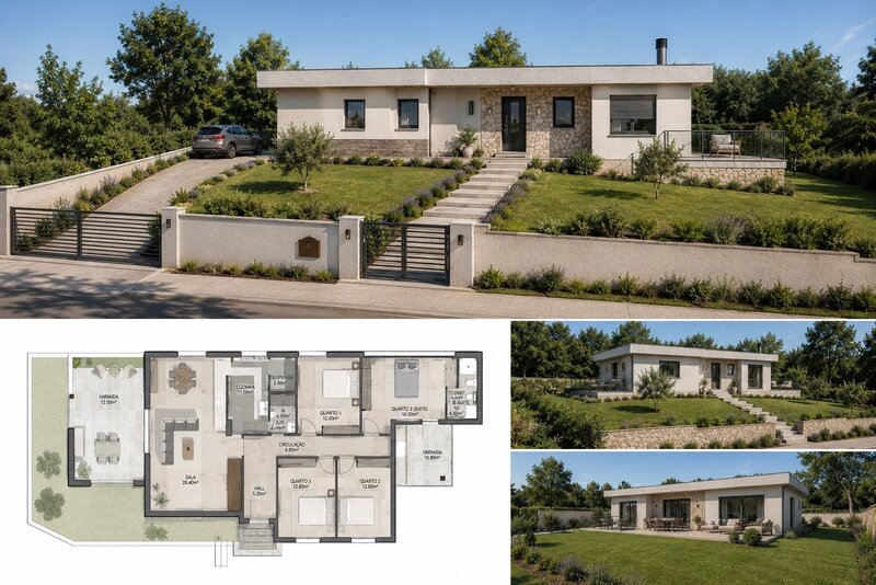 2 bedroom8 320 m&sup2;  Land plot in Silves