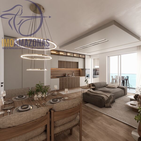 Apartment 2 bedrooms Modern under construction Porches Lagoa (Algarve) - swimming pool, radiant floor, air conditioning, kitchen, solar panels, garden, balconies, balcony, equipped, lots of natural light, condominium