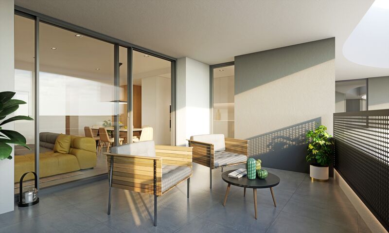 Apartment Modern T2 Porto de Mós São Gonçalo de Lagos - balcony, air conditioning, balconies, swimming pool, equipped