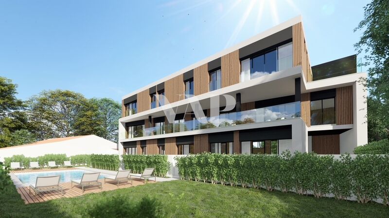 апартаменты современная в процессе строительства T2 Almancil Loulé - увлекательные виды, бассейн, подсобное помещение, сад, гараж, двойные стекла