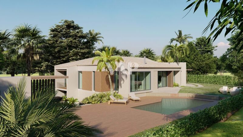 Moradia Moderna V3+1 Vilamoura Quarteira Loulé - jardim, piscina, terraço, lareira, painéis solares, excelente localização, garagem, isolamento acústico, bbq, muita luz natural, ar condicionado, vidros duplos