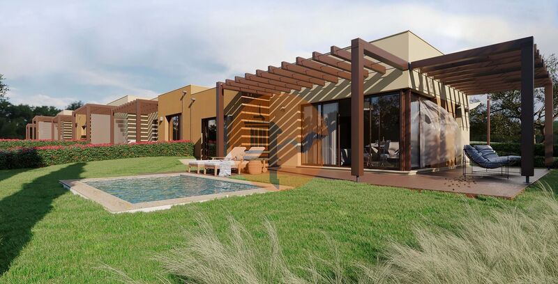 Moradia V2 em construção Silves Golf Resort - cozinha equipada, piscina, jardim