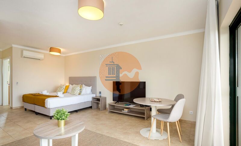 Apartment in the center T0 Gramacho Residences Lagoa (Algarve) - air conditioning, tennis court, equipped, gardens, balcony, turkish bath, sauna, furnished, swimming pool, terrace, parking lot