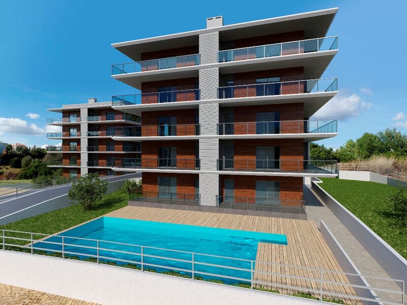 Apartment T1+1 Modern under construction Praia da Rocha Portimão - garden, air conditioning, sea view, balconies, swimming pool, underfloor heating, balcony