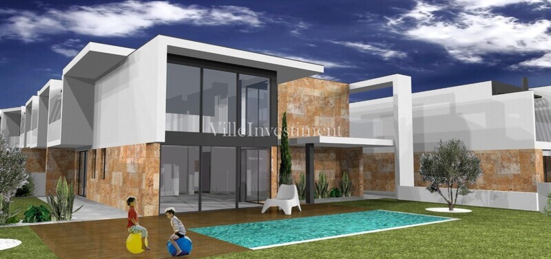 House V4 Branqueira Albufeira - private condominium, parking space, swimming pool, balcony, balconies, garage, sea view