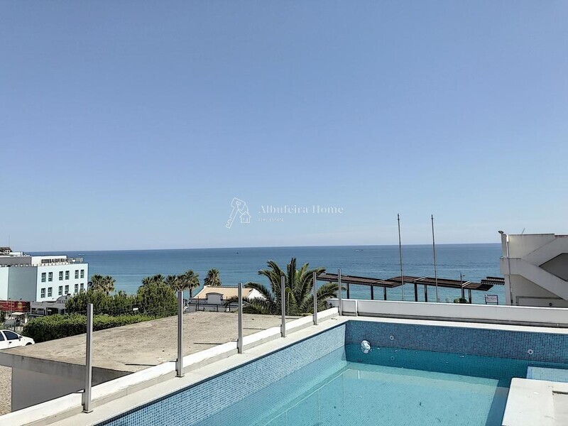 Apartment T2 nuevo Albufeira - swimming pool, great location, splendid view, terrace, double glazing, thermal insulation, balconies, balcony, condominium, store room, air conditioning, terraces, kitchen, garage