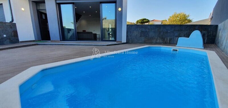 House 3 bedrooms Branqueira Albufeira - solar panels, quiet area, air conditioning, terrace, garage, balconies, balcony, swimming pool, fireplace, equipped kitchen