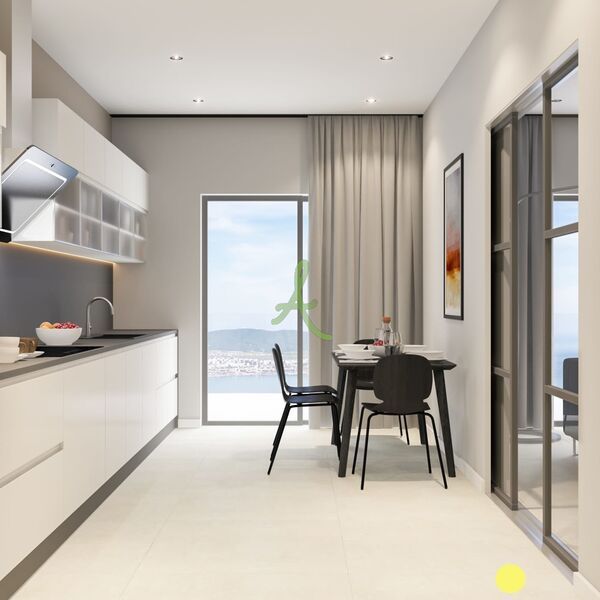 Apartment under construction T1 Tipologia T1 em Portimão, Localizado a Poucos Metros do Areal da Praia da Rocha! - radiant floor, swimming pool, turkish bath, balconies, solar panel, balcony, equipped, floating floor, gated community, air conditioning, kitchen