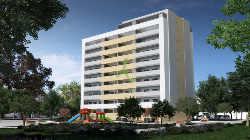 Apartamento Moderno em construção T2 Junto ao Mercado Municipal! Portimão - parque infantil, varandas, r/c, terraço, bbq, cozinha equipada, chão radiante